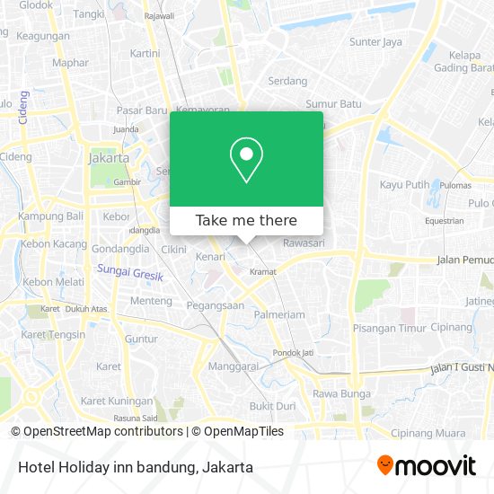 Hotel Holiday inn bandung map