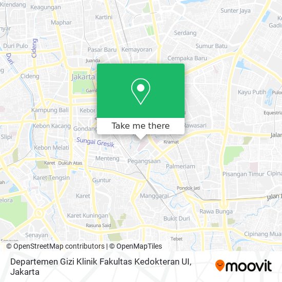 Departemen Gizi Klinik Fakultas Kedokteran UI map