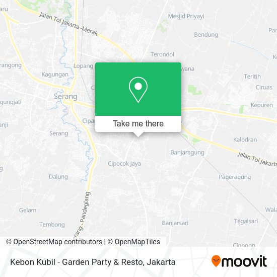 Kebon Kubil - Garden Party & Resto map