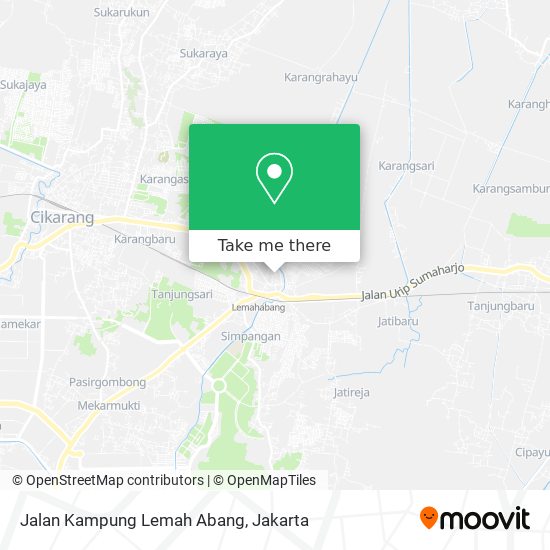 Jalan Kampung Lemah Abang map