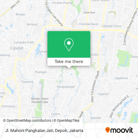 Jl. Mahoni Pangkalan Jati, Depok map