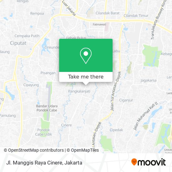 Jl. Manggis Raya Cinere map