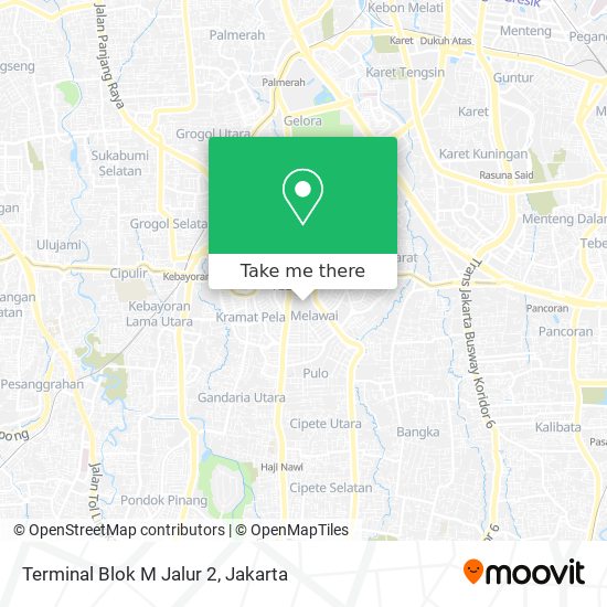 Terminal Blok M Jalur 2 map