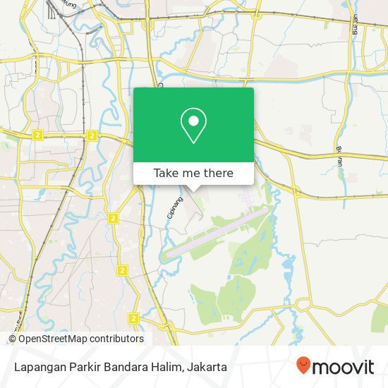 Lapangan Parkir Bandara Halim map