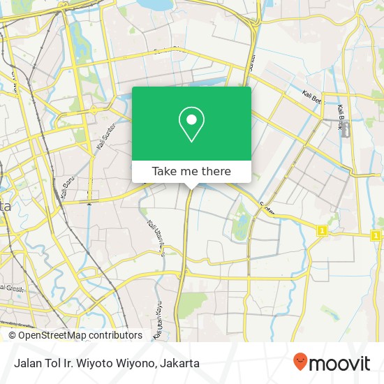 Jalan Tol Ir. Wiyoto Wiyono map