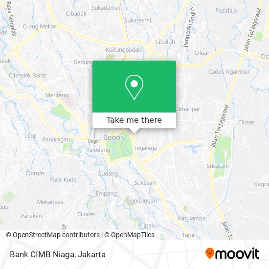 Bank CIMB Niaga map
