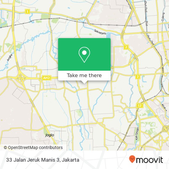 33 Jalan Jeruk Manis 3 map