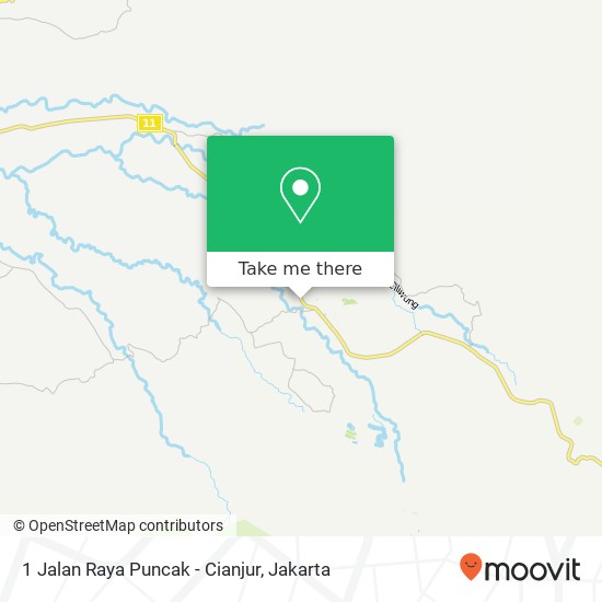 1 Jalan Raya Puncak - Cianjur map