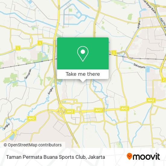 Taman Permata Buana Sports Club map