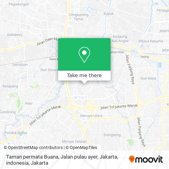 Taman permata Buana, Jalan pulau ayer, Jakarta, indonesia map