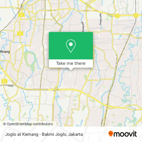 Joglo at Kemang - Bakmi Joglo map