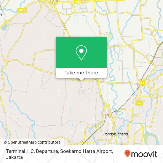 Terminal 1 C, Departure, Soekarno Hatta Airport map