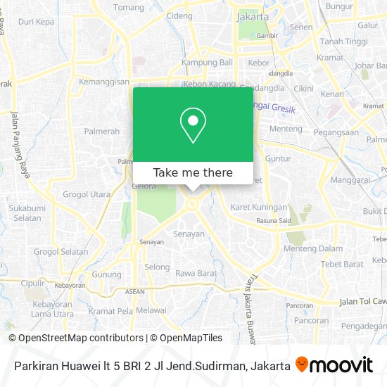 Parkiran Huawei lt 5 BRI 2 Jl Jend.Sudirman map