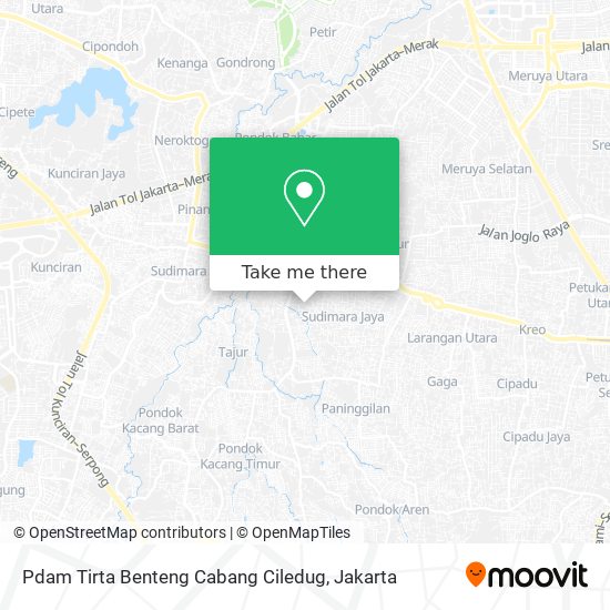 Pdam Tirta Benteng Cabang Ciledug map