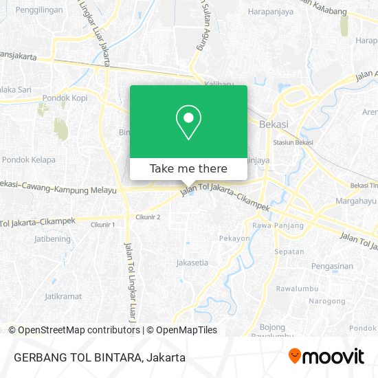 GERBANG TOL BINTARA map