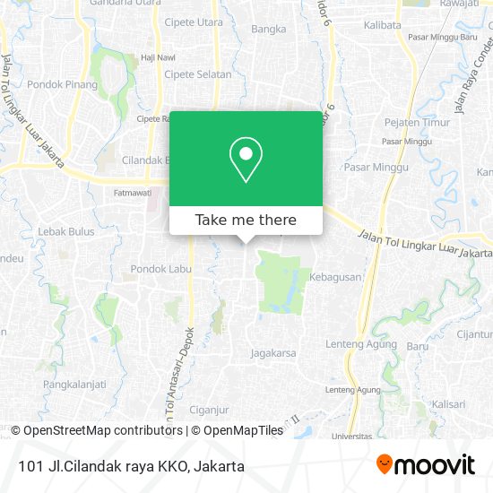 101 Jl.Cilandak raya KKO map