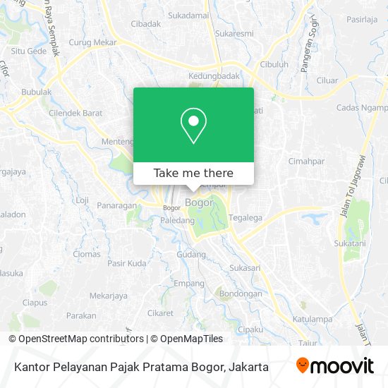 Kantor Pelayanan Pajak Pratama Bogor map