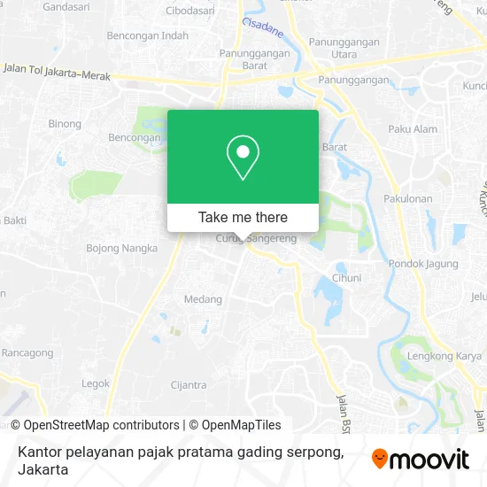 Kantor pelayanan pajak pratama gading serpong map