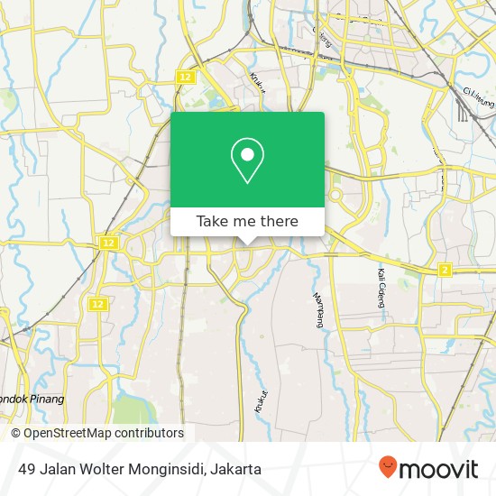 49 Jalan Wolter Monginsidi map