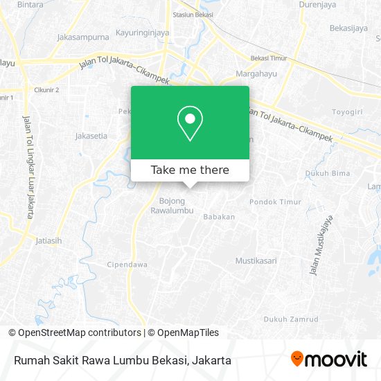 Rumah Sakit Rawa Lumbu Bekasi map