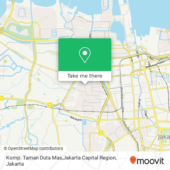 Komp. Taman Duta Mas,Jakarta Capital Region map
