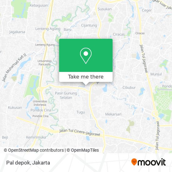 Pal depok map