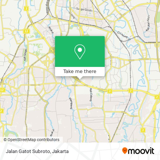 Jalan Gatot Subroto map