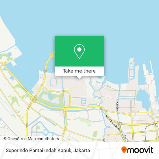 Superindo Pantai Indah Kapuk map