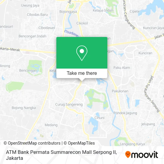 ATM Bank Permata Summarecon Mall Serpong II map