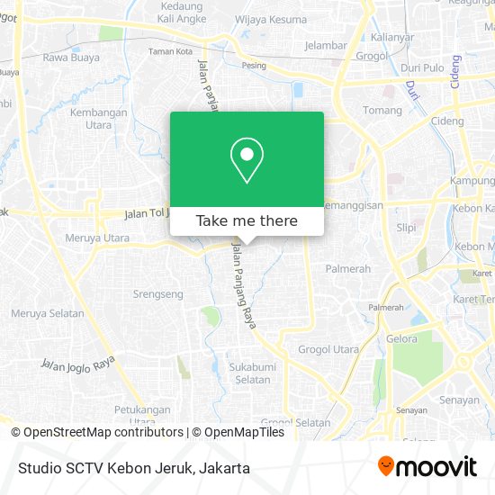 Studio SCTV Kebon Jeruk map