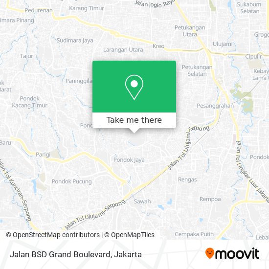 Jalan BSD Grand Boulevard map