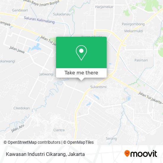 Kawasan Industri Cikarang map