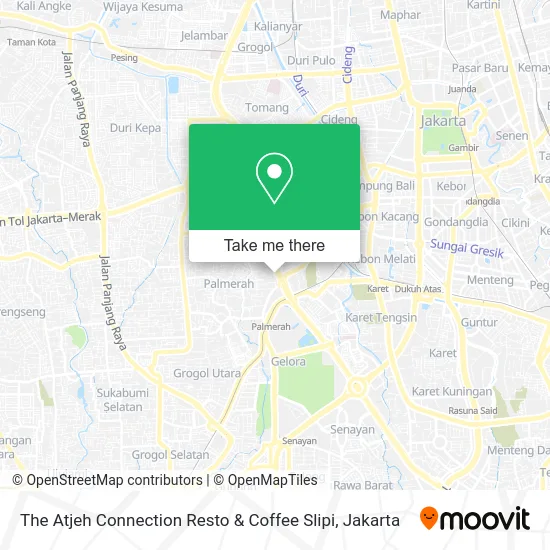 The Atjeh Connection Resto & Coffee Slipi map