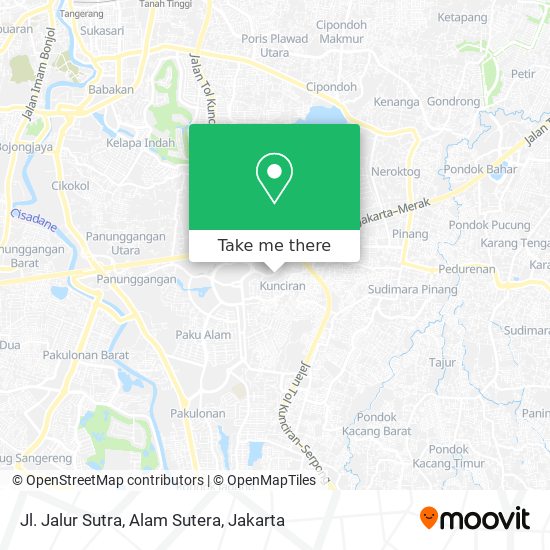 Jl. Jalur Sutra, Alam Sutera map