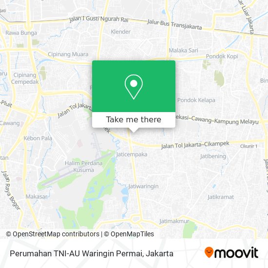 Perumahan TNI-AU Waringin Permai map