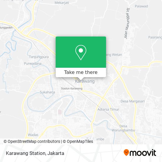 Karawang Station map