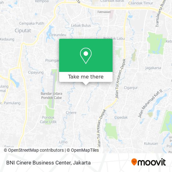 BNI Cinere Business Center map