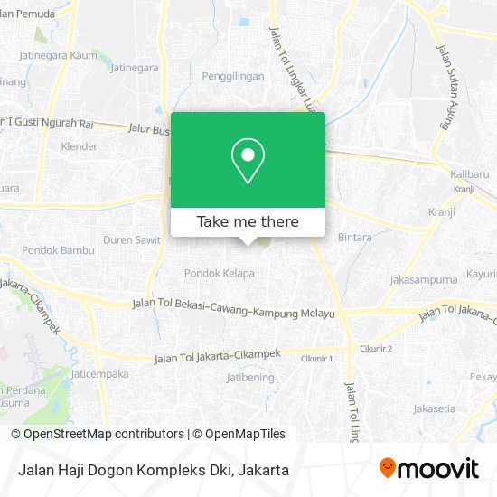 Jalan Haji Dogon Kompleks Dki map