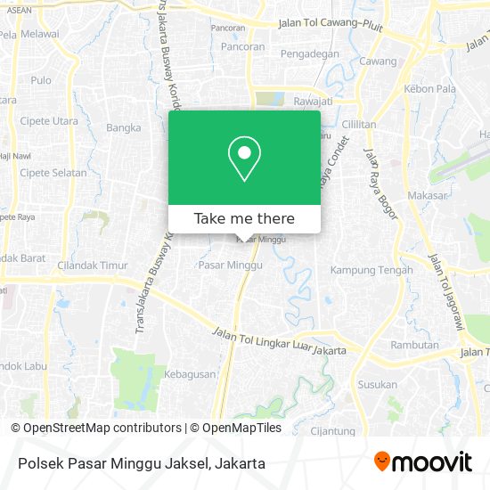 Polsek Pasar Minggu Jaksel map