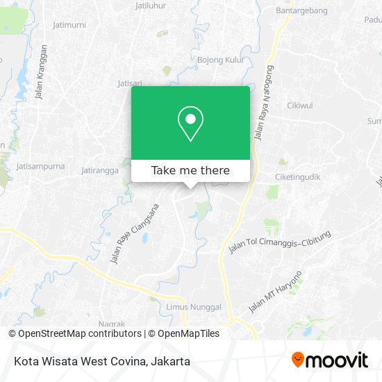 Kota Wisata West Covina map