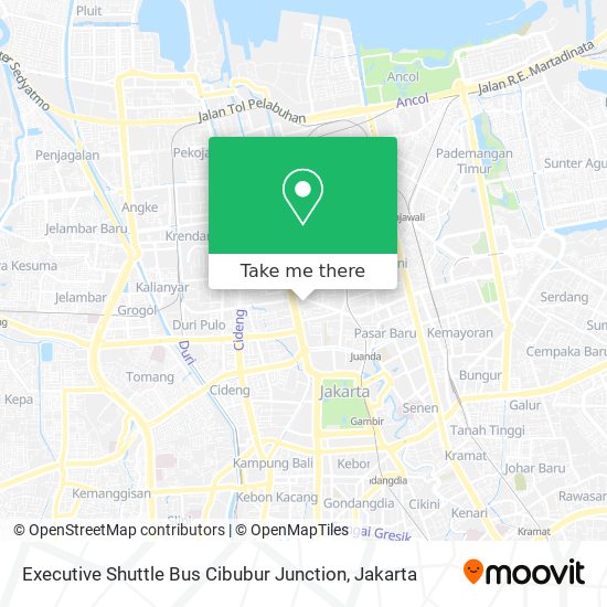 Executive Shuttle Bus Cibubur Junction map
