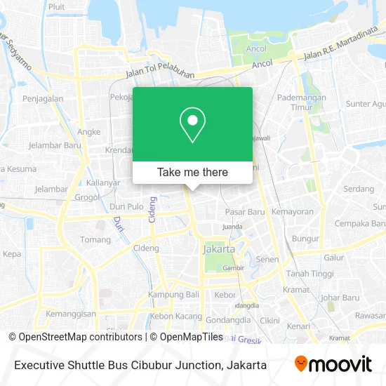 Executive Shuttle Bus Cibubur Junction map