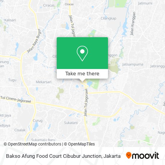 Bakso Afung Food Court Cibubur Junction map