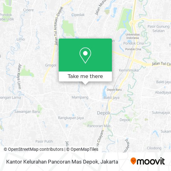 Kantor Kelurahan Pancoran Mas Depok map