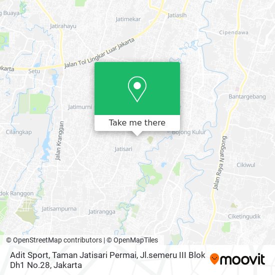 Adit Sport, Taman Jatisari Permai, Jl.semeru III Blok Dh1 No.28 map