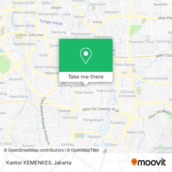 Kantor KEMENKES map