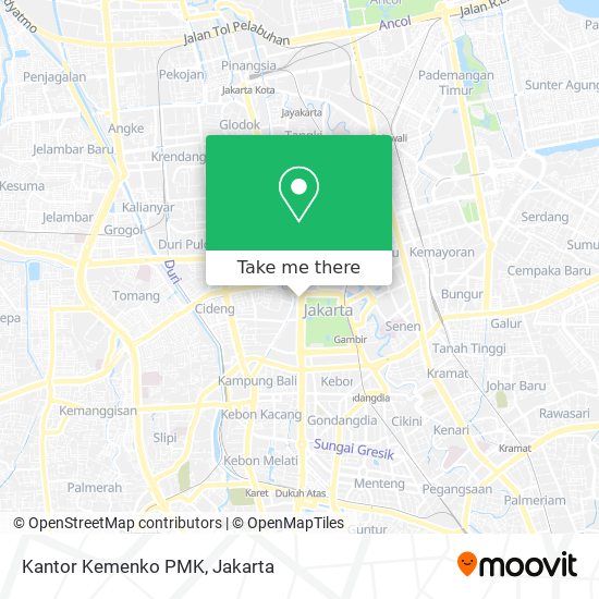 Kantor Kemenko PMK map