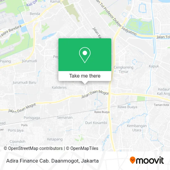 Adira Finance Cab. Daanmogot map