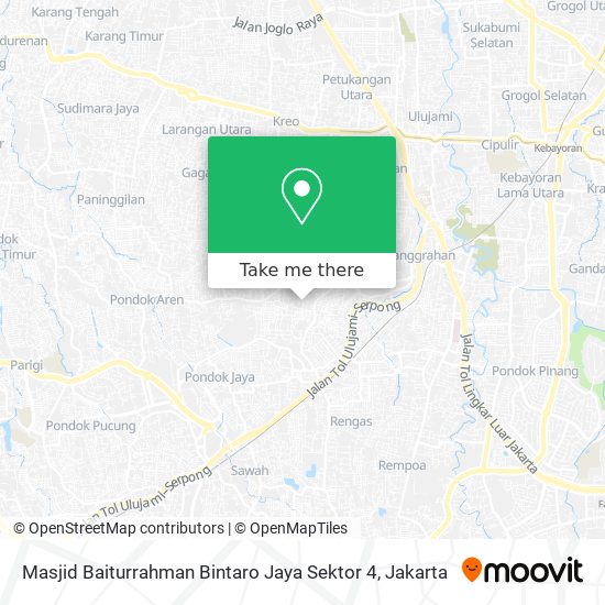 Masjid Baiturrahman Bintaro Jaya Sektor 4 map