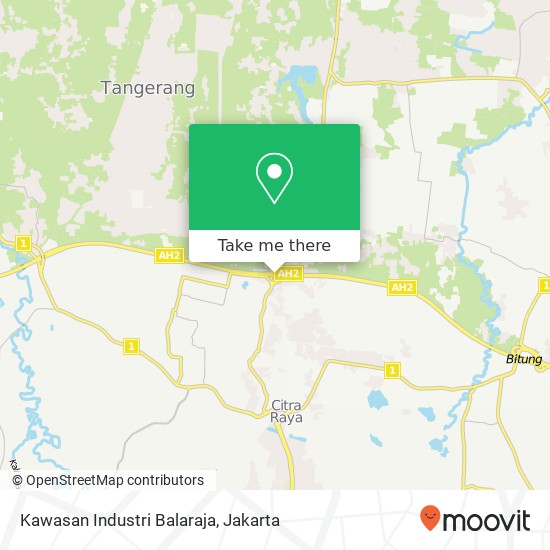 Kawasan Industri Balaraja map